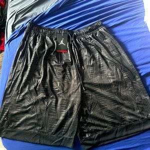 Retro Jordan 4 Shorts 2XL/XXL Red Jordan Flight Jumpman Logo on Black NWT *RARE*